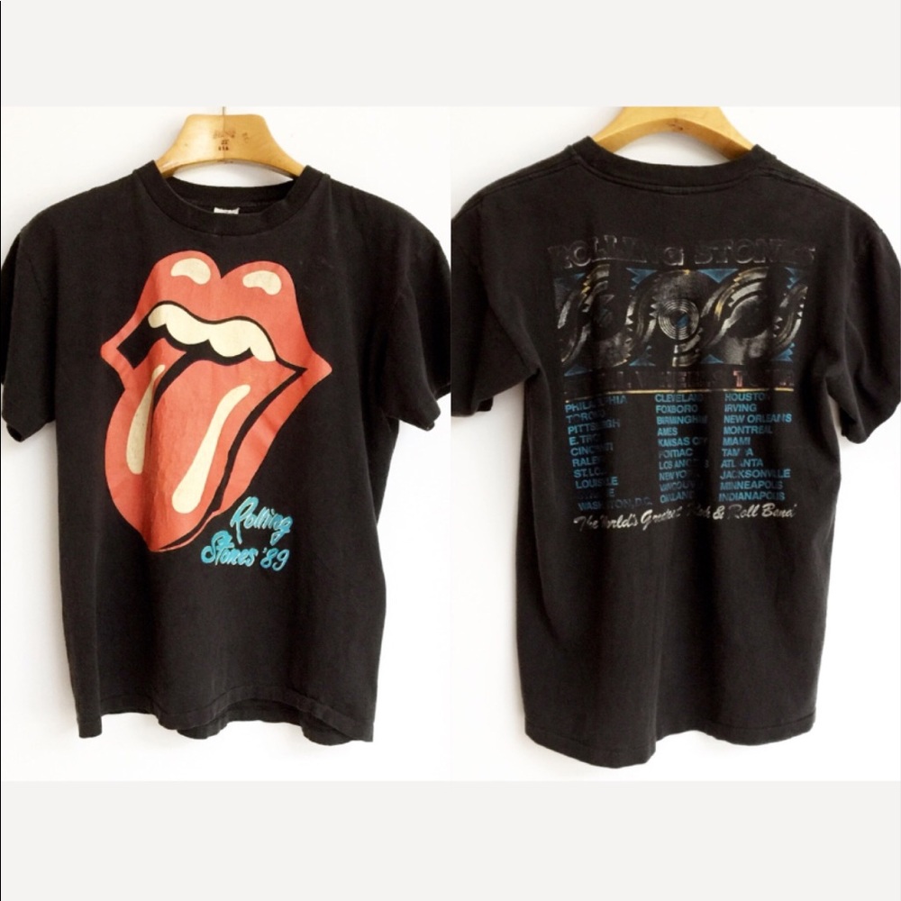 Vintage RARE 1989 Rolling Stones Concert T-Shirt